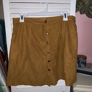 boutique button up skirt